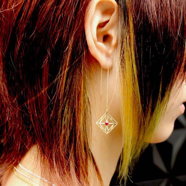受注生産品】EVA×花唐草 collaboration SILVER 第6の使徒ピアス