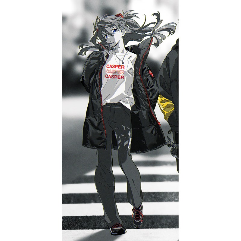 EVANGELION PRODUCTION MODEL-02 MONSTER PARKA/BLACK(EVA-02) BLACK(EVA-02) SMALL