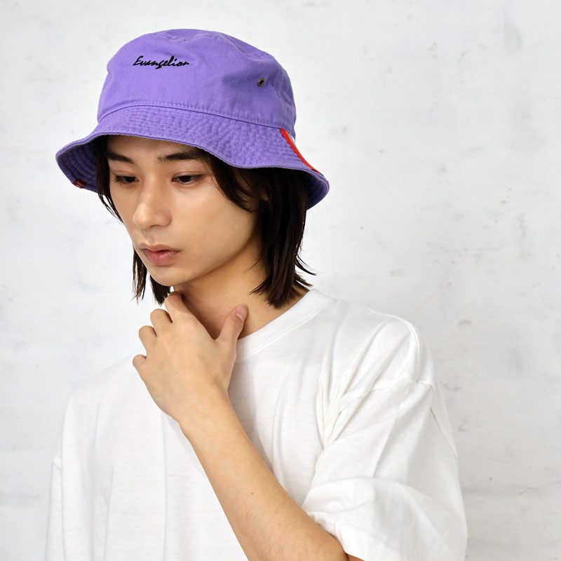 RADIO EVA A038 Rebuild of Evangelion Bucket Hat/LAVENDER RADIO EVA A038 Rebuild of Evangelion Bucket Hat/LAVENDER