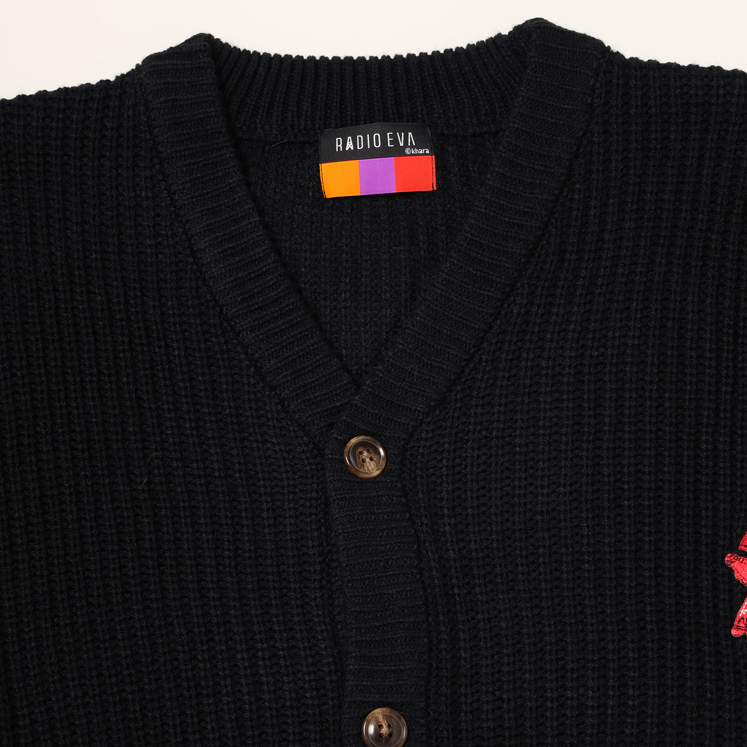 RADIO EVA A211 PUPPET Collection Cardigan/BLACK(M　BLACK): ファッション |  EVANGELION STORE オンライン
