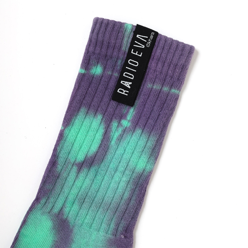 【RADIO EVA"THE 30" 】C039 Hand dyed Socks by VA/EVA-01 EVA-01 Small(22~25cm)