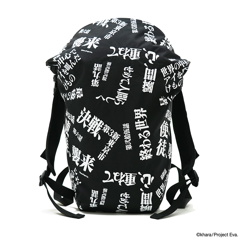 【RADIO EVA"THE 30"】C062 EVANGELION LOGOTYPE 4NK BACKPACK by JAM HOME MADE/BLACK