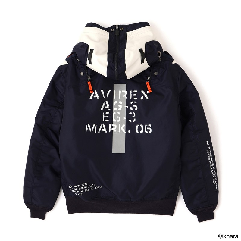 【RADIO EVA"THE 30"】C084 EVANGELION MA-1 REMODEL by AVIREX/NAVY(Mark.06) NAVY M