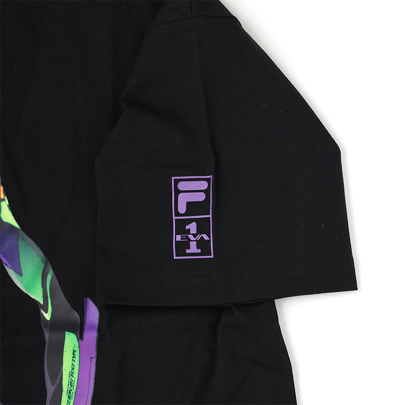【RADIO EVA"THE 30"】 C007 FILA GRAPHIC T-SHIRT EVANGELION LIMITED /EVA-01(BLACK) EVA-01(BLACK) M