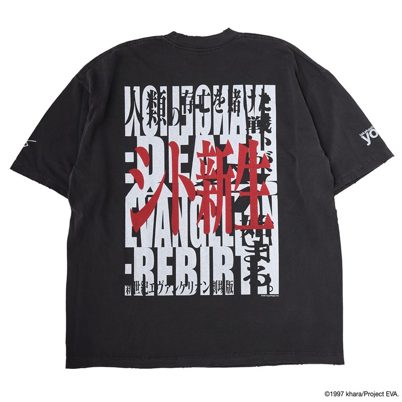 【EVANGELION:95】0103 T-Shirt/BLACK/L