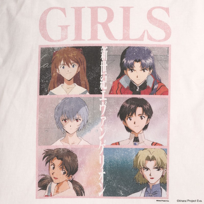 【EVANGELION:95】0104 T-Shirt/WHITE/L WHITE L