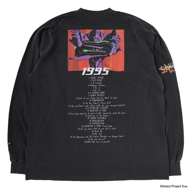 【EVANGELION:95】0112 Cutsew/BLACK BLACK L