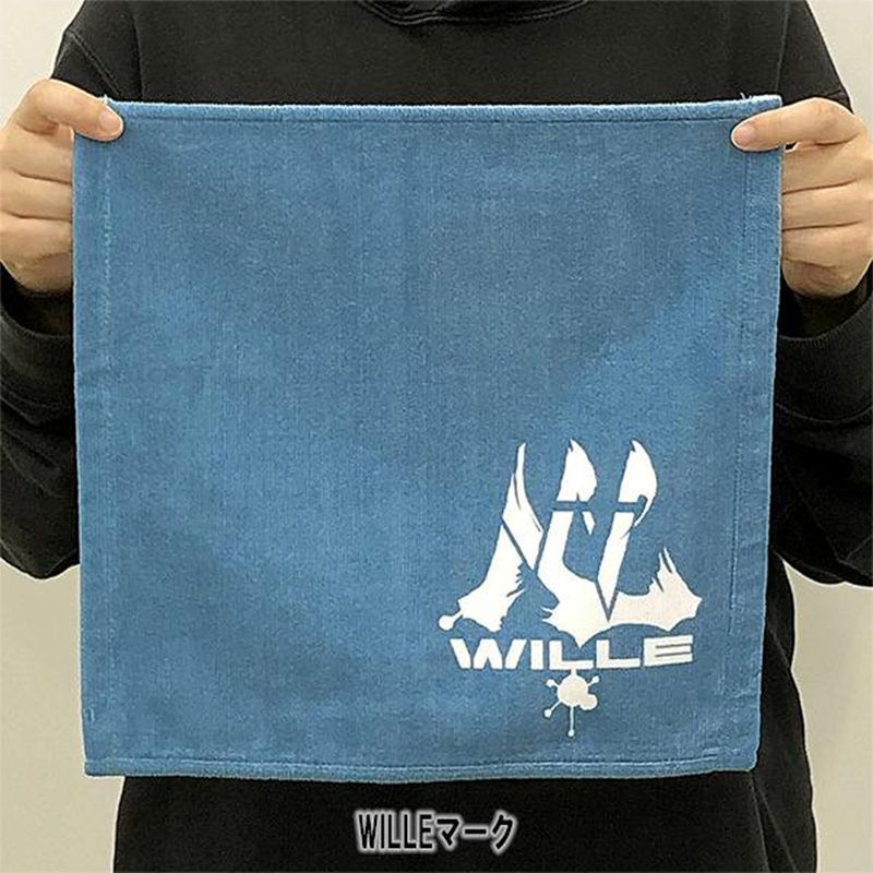 EVA STORE オリジナルミニタオル(ブルー)/WILLEマーク