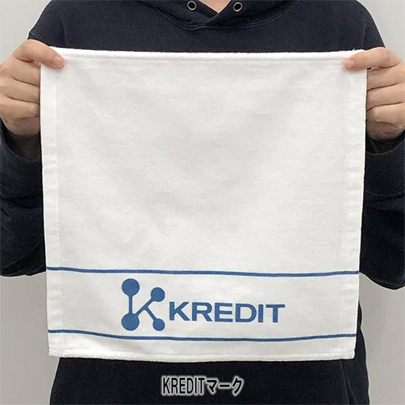 EVA STORE オリジナルミニタオル(ホワイト)/KREDITマーク