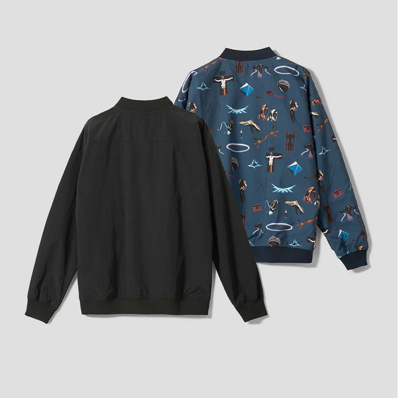 【新世紀エヴァンゲリオン×graniph 】リバーシブルブルゾン/「終わる世界」 M