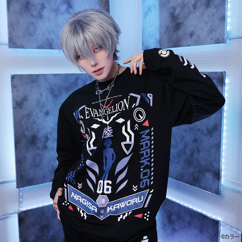 期間限定受注】EVANGELION x QOOZA / LONG SLEEVE TEE [KAWORU2