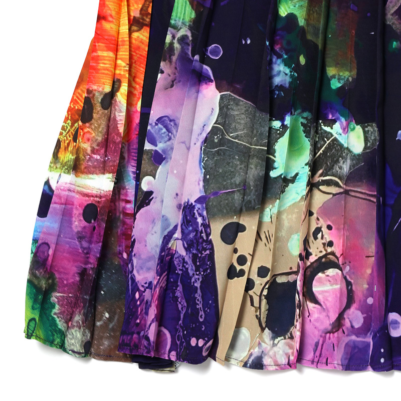 RADIOEVA/スカート/Graffiti Pleated Skirt