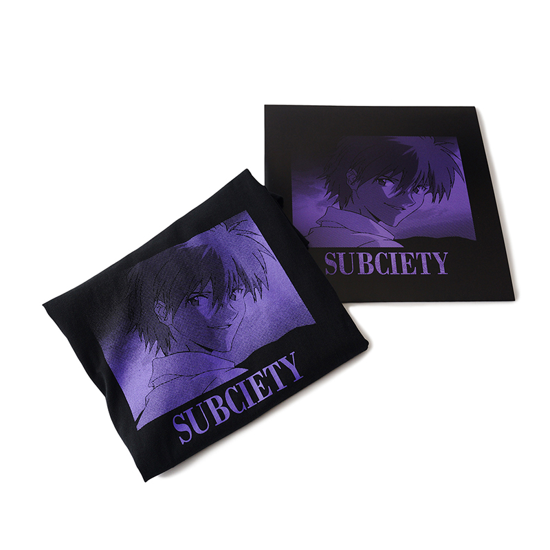 【RADIO EVA"THE 30"】C043 DISC9 (KAWORU)TEE by Subciety/BLACK BLACK S