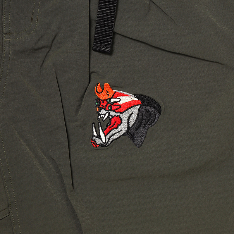 RADIO EVA A081 THE BEAST EMBROIDERY Tapered Pants/OLIVE OLIVE M