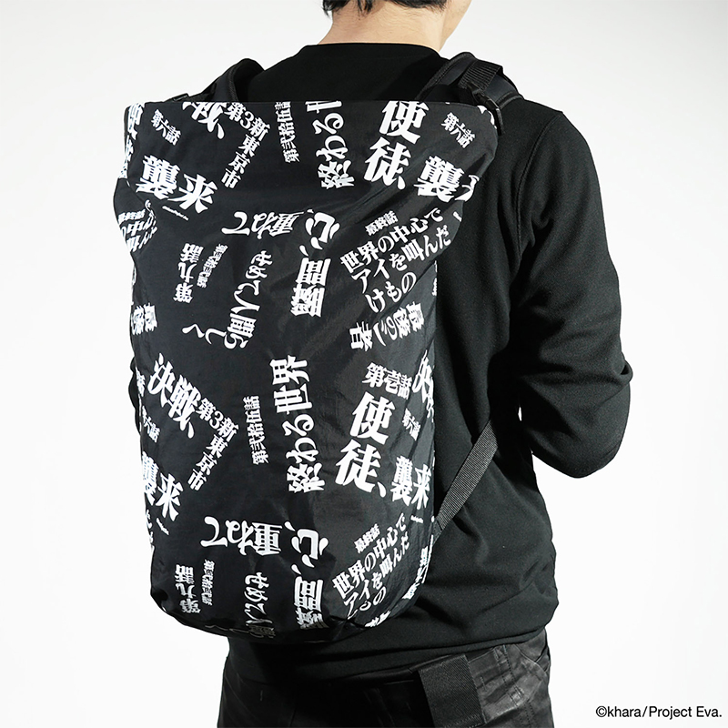 【RADIO EVA"THE 30"】C062 EVANGELION LOGOTYPE 4NK BACKPACK by JAM HOME MADE/BLACK