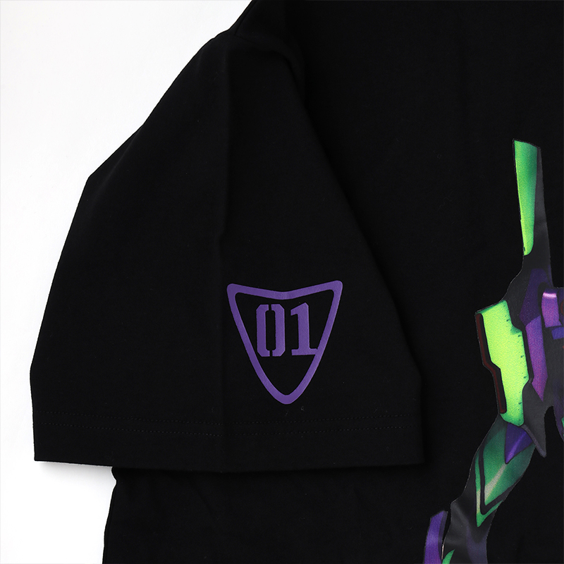 【RADIO EVA"THE 30"】 C007 FILA GRAPHIC T-SHIRT EVANGELION LIMITED /EVA-01(BLACK) EVA-01(BLACK) M