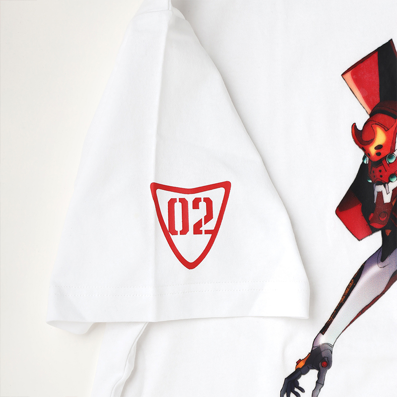 【RADIO EVA"THE 30"】 C007 FILA GRAPHIC T-SHIRT EVANGELION LIMITED /EVA-02(WHITE) EVA-02(WHITE) M