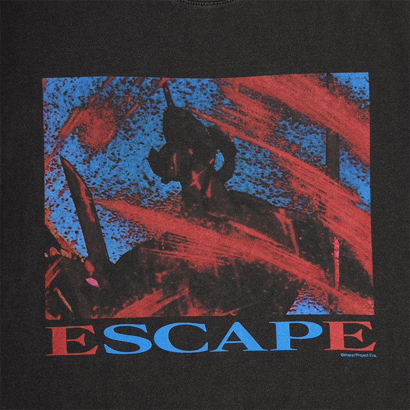 【EVANGELION:95】0075 T-Shirt/BLACK BLACK S