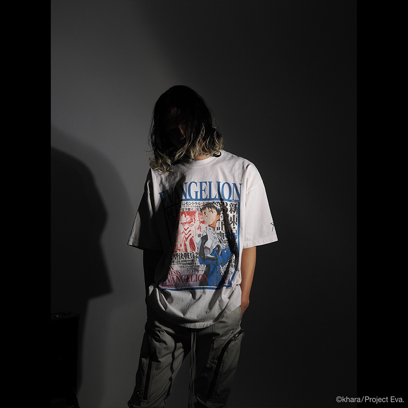 【EVANGELION:95】0086 T-Shirt/WHITE/L