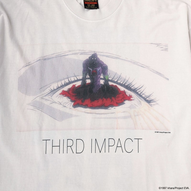 【EVANGELION:95】0107 T-Shirt/WHITE/L WHITE L