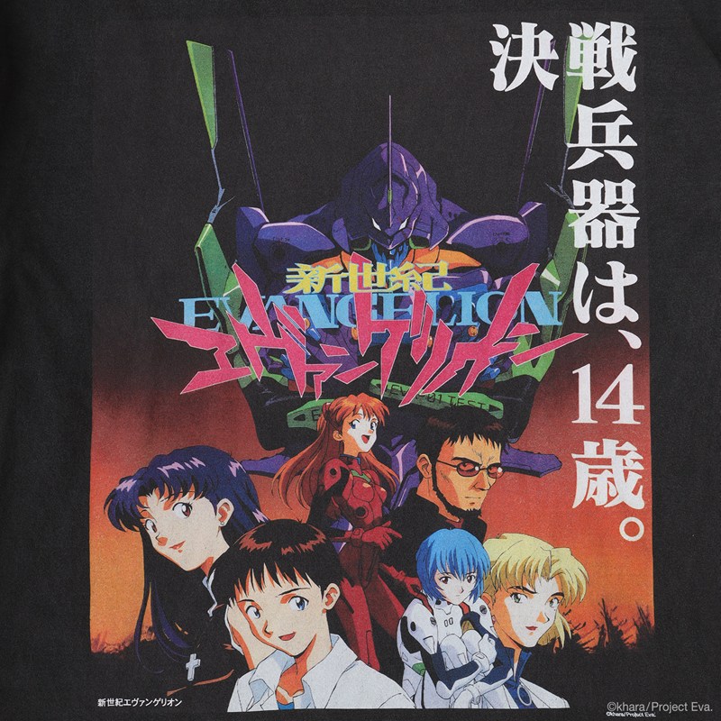 【EVANGELION:95】0112 Cutsew/BLACK BLACK L