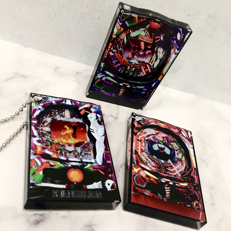 【エヴァンゲリオン大博覧会】アクリルブロックキーホルダー / CRヱヴァンゲリヲン10