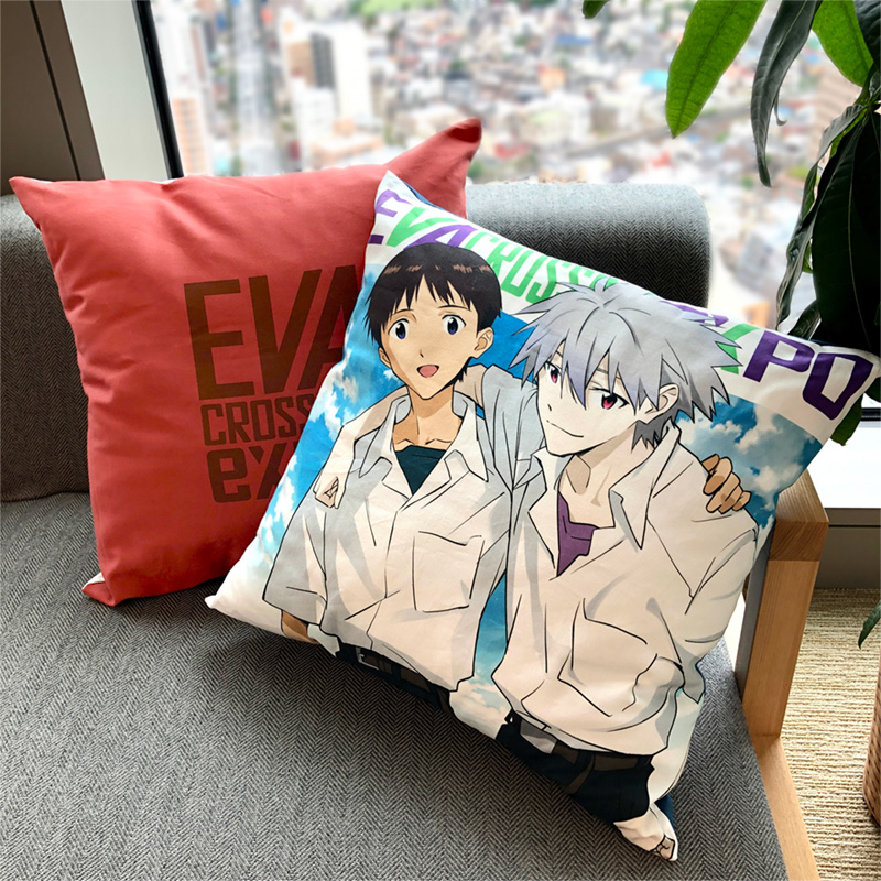 エヴァンゲリオン大博覧会】クッション/シンジ&カヲル: グッズ・雑貨類