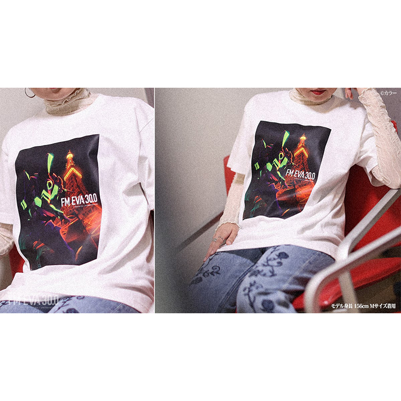 FM EVA 30.0 オリジナルTシャツ(ホワイト)/東京タワー(TOKYO FM) ホワイト Lサイズ