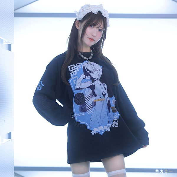 【期間限定受注】EVANGELION x QOOZA / LONG SLEEVE TEE [REI1] [お届け予定：2024年5月]: ファッション  | EVANGELION STORE オンライン