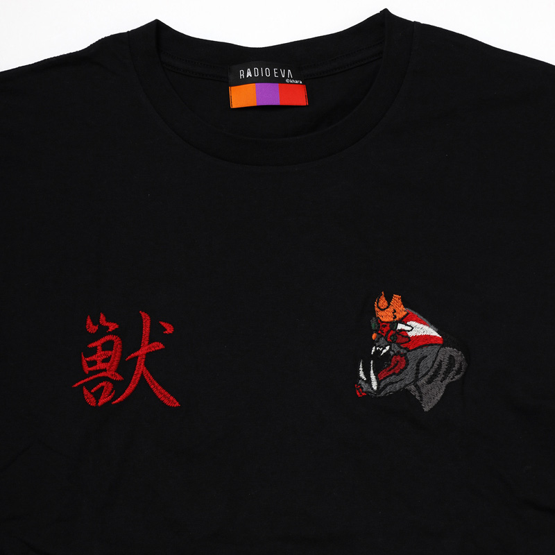RADIO EVA 814 THE BEAST EMBROIDERY Cutsew/BLACK(BLACK RADIO EVA 814 THE BEAST EMBROIDERY Cutsew/BLACK(BLACK
