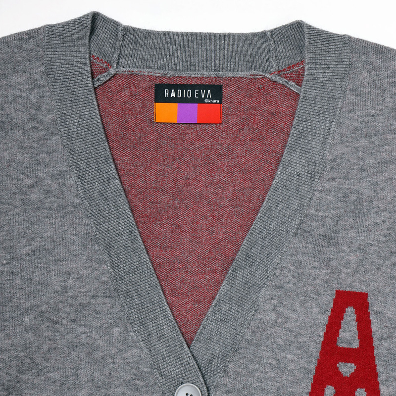 RADIO EVA A237 ICON CARDIGAN/GRAY(SMALL GRAY): ファッション