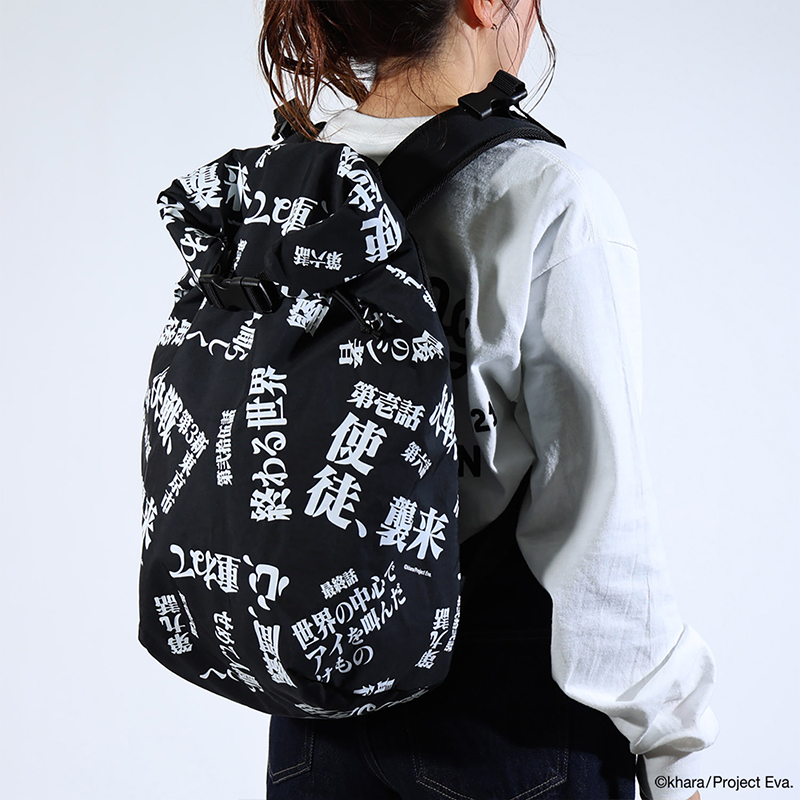 【RADIO EVA"THE 30"】C062 EVANGELION LOGOTYPE 4NK BACKPACK by JAM HOME MADE/BLACK