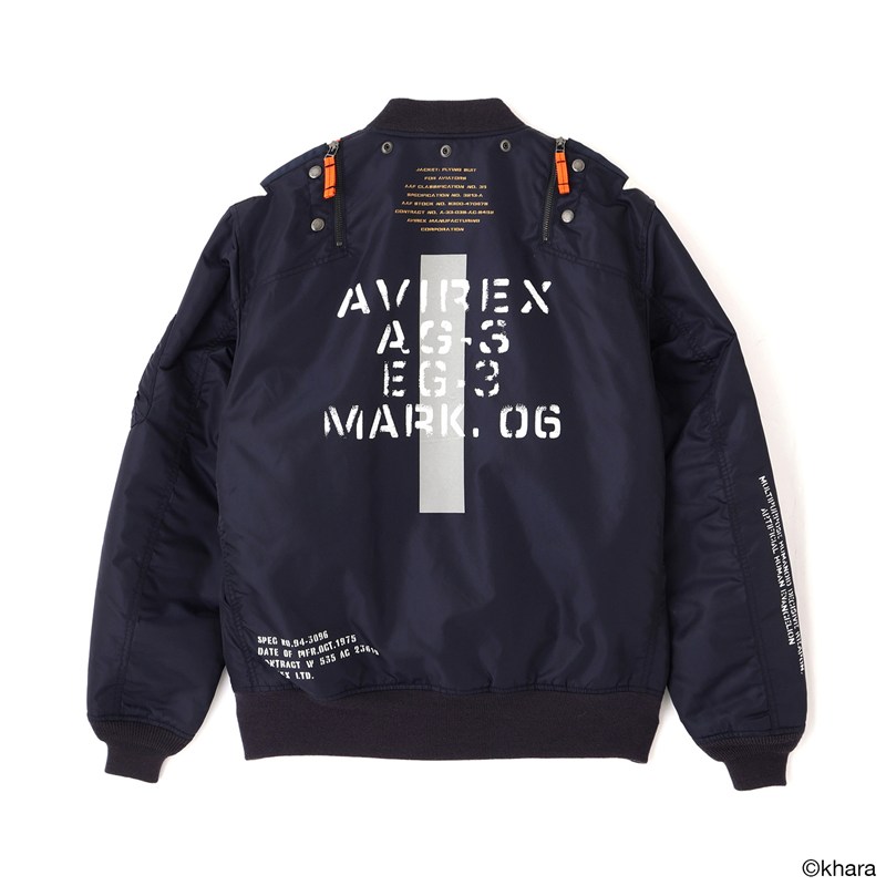 【RADIO EVA"THE 30"】C084 EVANGELION MA-1 REMODEL by AVIREX/NAVY(Mark.06) NAVY M