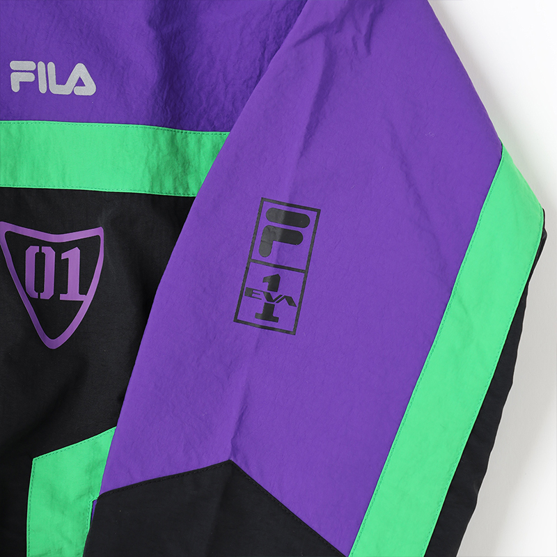 【RADIO EVA"THE 30"】 C005 FILA TRACK JACKET EVANGELION LIMITED /EVA-01(BLACK) EVA-01(BLACK) M
