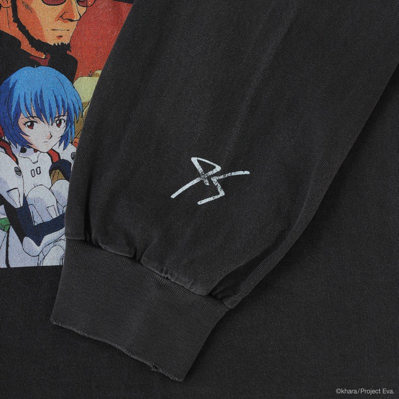 【EVANGELION:95】0112 Cutsew/BLACK BLACK L