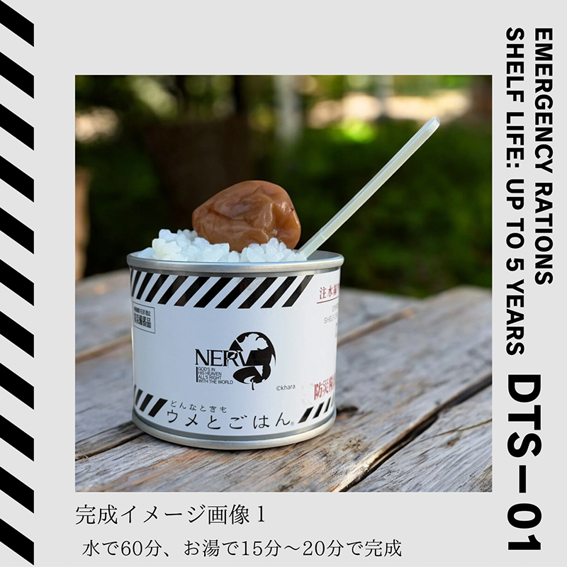 特務機関NERV指定 どんなときもウメとごはん 6個入りBOX(永岡食品)