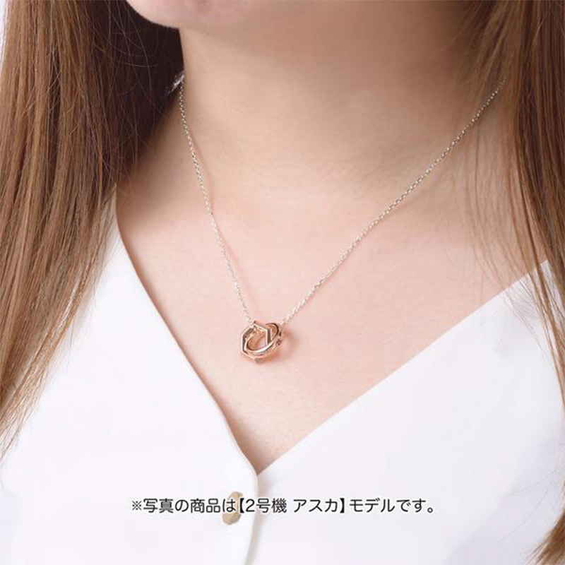 【エヴァ×THE KISSコラボ】2号機アスカ シルバーネックレス 40cm