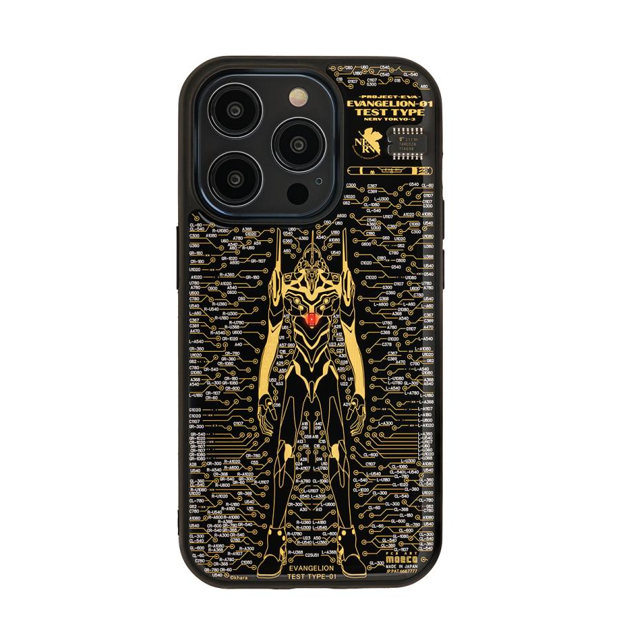FLASH EVA01 基板アートiPhone 14Pro ケース(電子技販)
