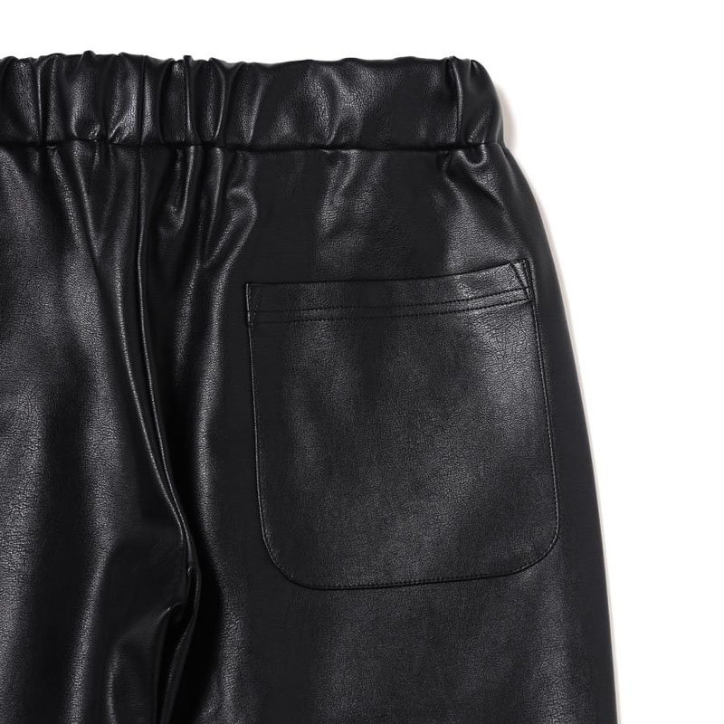 宅急便は割引特典対象！ Flower Embroidery Vegan Leather Pants | www