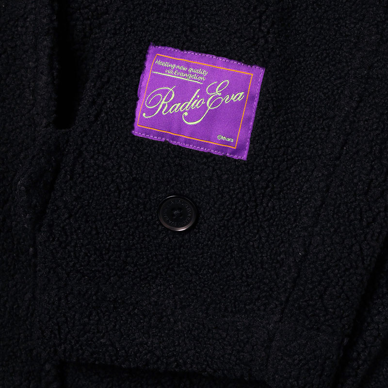 RADIO EVA A146 EVANGELION BOA CHESTERFIELD COAT/BLACK(M