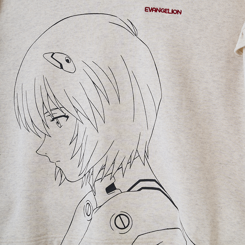 【RADIO EVA"THE 30"】C015 REI Print Hoodie by naokitomizuka/OATMEAL