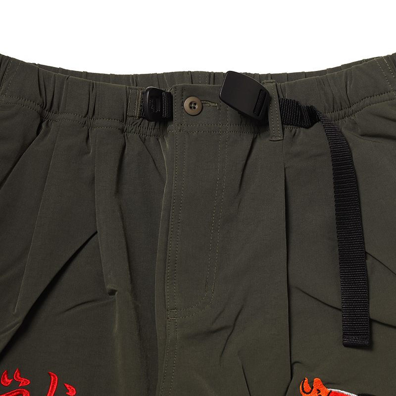 RADIO EVA A081 THE BEAST EMBROIDERY Tapered Pants/OLIVE OLIVE M