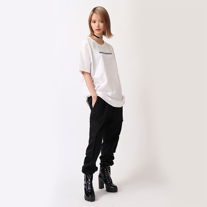 RADIO EVA 572 NEW ONLY SUMMER T-Shirt/WHITE×BLUE WHITE×BLUE M