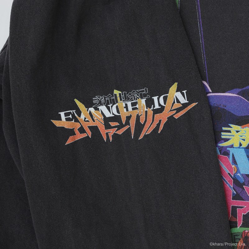 【EVANGELION:95】0112 Cutsew/BLACK BLACK L