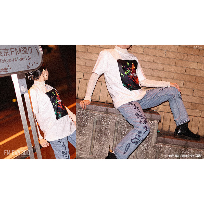 FM EVA 30.0 オリジナルTシャツ(ホワイト)/東京タワー(TOKYO FM) ホワイト Lサイズ