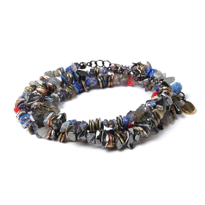 RADIO EVA 312 Pebble ＆ Metal Chip's Beads Cord (VIVIFY)