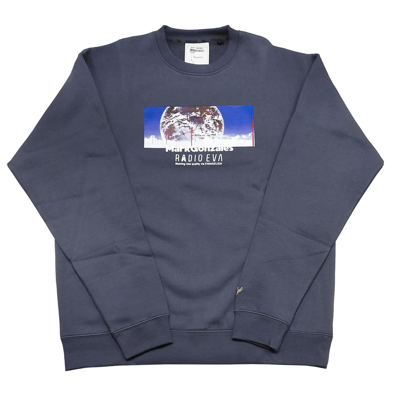 RADIO EVA 737 Human Mind Print Sweatshirt by MARK GONZALES