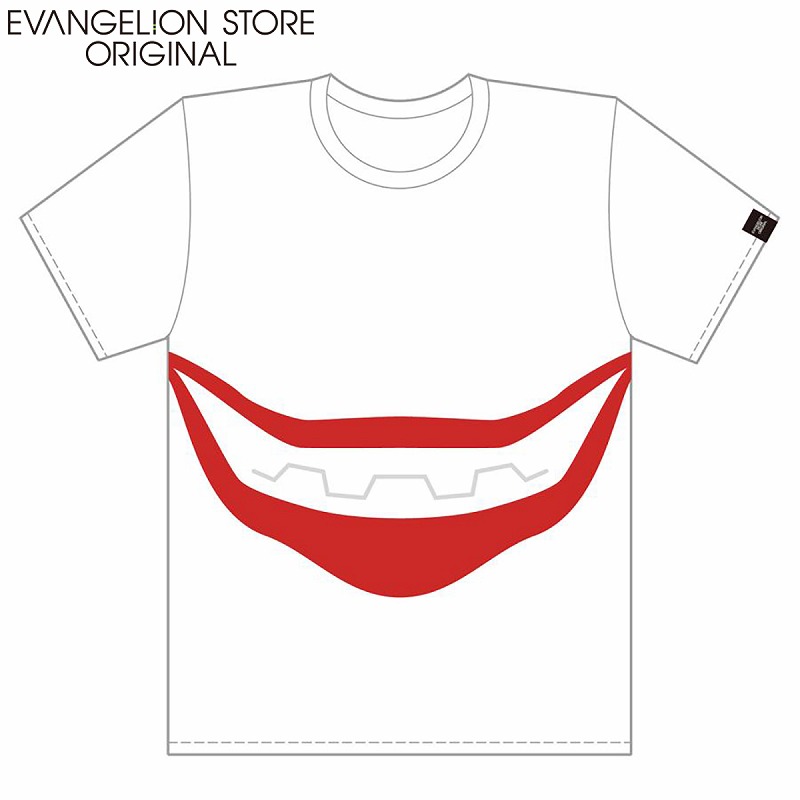 EVA STOREオリジナル Tシャツ/量産機(フェイス)(Mサイズ 白/ホワイト): ファッション | EVANGELION STORE オンライン