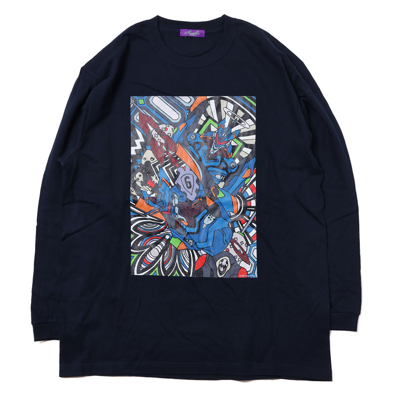 RADIO EVA 673 EVA Abstract Art Cutsew/NAVY(Mark.06)(M NAVY(Mark