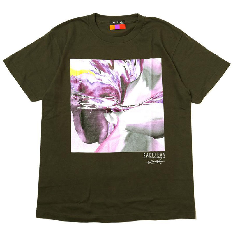 RADIO EVA A067 EVANGELION Painting T-Shirt by Cigarette-burns/OLIVE(EVA-08)